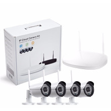 H.264 4 channel 960P Wifi Bullet CCTV IP Camera System Wireless NVR Kit